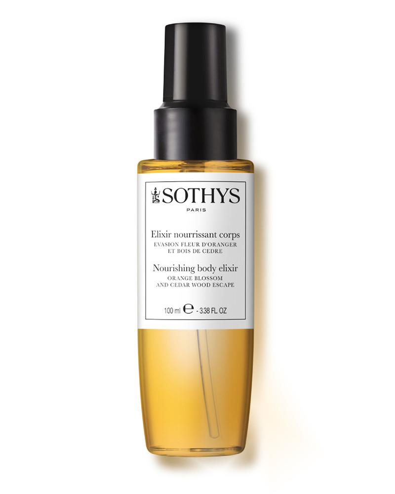 Olio corpo secco e nutriente Sothys fiori d'arancio e legno di cedro