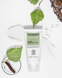 Maschera idratante viso, cosmetico bio Masque éclat Sothys Organics